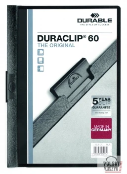 Durable Duraclip Skoroszyt 60 kartek czarny