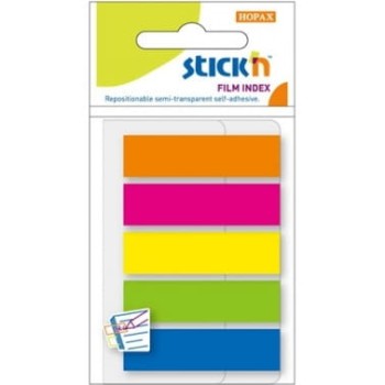 StickN Zakładki indeksujące samoprzylepne mix 5 kolorów Neon