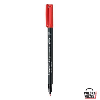 Staedtler Lumocolor Foliopis permanentny F 318 czerwony