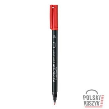 Staedtler Lumocolor Foliopis permanentny F 318 czerwony