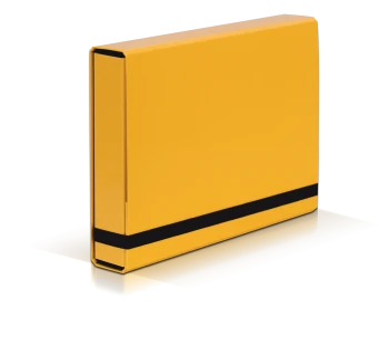 Teczka z gumką BOX 341/28 j.żółta 5cm VauPe  CARIBIC
