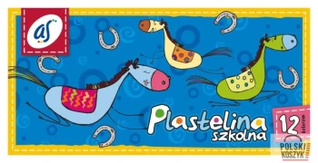 Plastelina szkolna 'AS' 12 kolorów