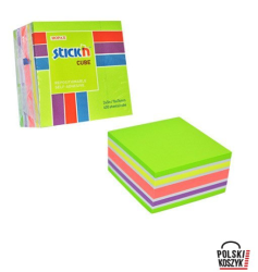 Stick'n Bloczek 76 x 76 mm 400 kartek mix zielony/żółty/różowy