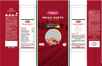 Melissa Primo Gusto Tortellini trzykolorowe z szynką 250 g