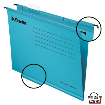 Teczki zawieszane A4 PENDAFLEX STANDARD niebieskie 25 szt ESSELTE 90311