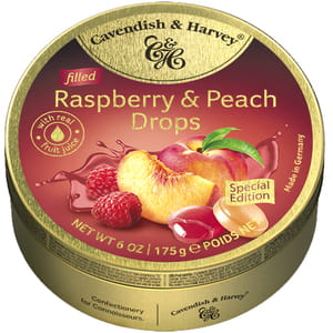 Cavendish &amp; Harvey Raspberry &amp; Peach Cukierki Z Nadzieniem 200 g