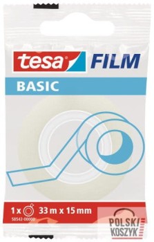 Taśma biurowa TESA BASIC 33m x15mm