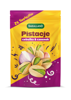 Bakalland Pistacje prażone Onion&amp;Garlic 170g