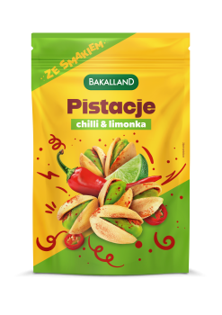 Bakalland Pistacje prażone Chilli&amp;Lime 170g
