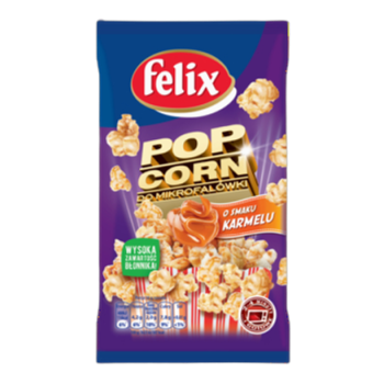felix Popcorn do mikrofalówki o smaku karmelu 90 g