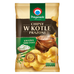 Przysnacki Chipsy w Kotle prażone kwaśna śmietana 125 g