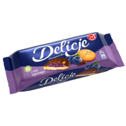 Delicje Szampańskie Jagodowe Ciemna Czekolada 147g