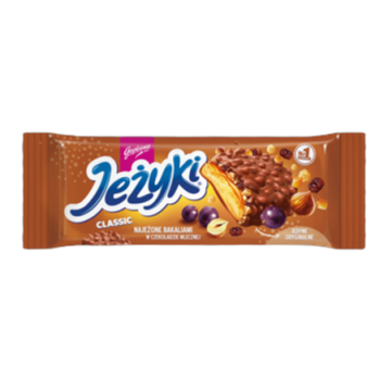 Jeżyki Classic ciastka w czekoladzie mlecznej 140 g