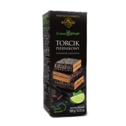 Kopernik Torcik piernikowy w czekoladzie deserowej z nadzieniem o smaku limonki 180 g