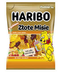 Żelki Haribo Złote Misie z Sokiem 160G
