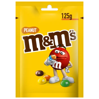 M&amp;M's Peanut Orzeszki ziemne oblane czekoladą w kolorowych skorupkach 125 g