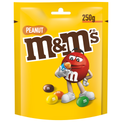 M&amp;M's Peanut Orzeszki ziemne oblane czekoladą w kolorowych skorupkach 250 g