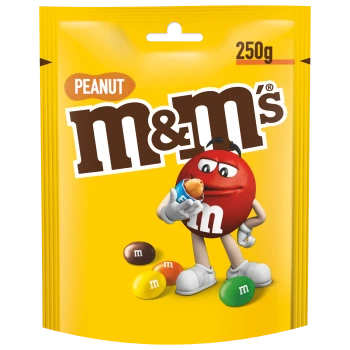 M&amp;M's Peanut Orzeszki ziemne oblane czekoladą w kolorowych skorupkach 250 g