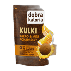 dobra kaloria Kulki kakao &amp; nuta pomarańczy 65 g