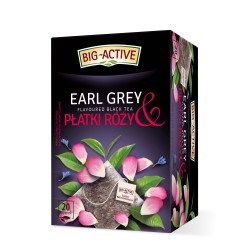Big-Active herbata czarna Earl Grey i płatki róży (20 torebek x 2g) 20g