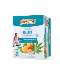 Big-Active Herbata Zielona Relax z dodatkiem konopi (20 torebek x 1,5g) 30g
