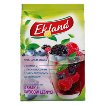 Ekland Napój herbaciany instant o smaku owoców leśnych 300 g