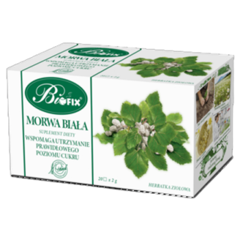 Bifix Morwa Biała Suplement Diety Herbatka Ziołowa Ekspresowa 20x2g
