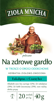 Zioła Mnicha herbatka na zdrowe gardło 20x2g