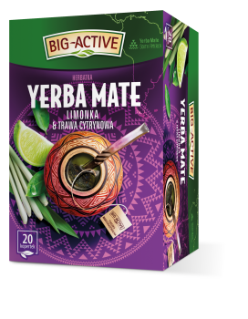 Big-Active Herbatka Yerba Mate Limonka i Trawa Cytrynowa (20 torebek x 1,5g) 30g