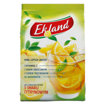Ekland Napój herbaciany instant o smaku cytrynowym 300 g