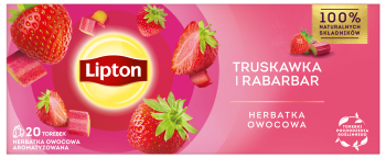 Lipton Fruit Truskawka i Rabarbar 20TB