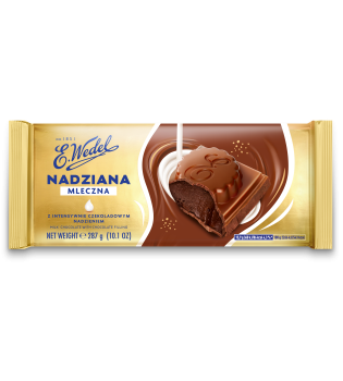 E. Wedel Czekolada mleczna z czekoladowym nadzieniem 287g