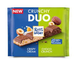 Ritter Sport Czekolada mleczna DUO Crunchy 218g