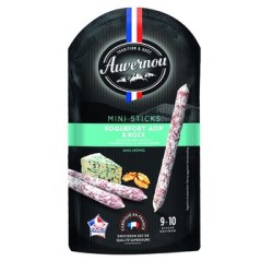 Mini stick z serem Roquefort i orzechem włoskim 100g Auvernou