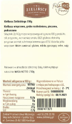 Kiełbasa Zielińskiego 230 g Zielińscy