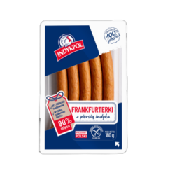Frankfuterki z piersią indyka 180g Indykpol