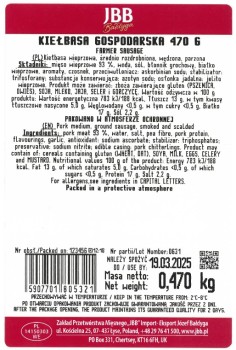 Kiełbasa gospodarska 470 g JBB