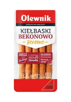 Kiełbaski bekonowo-serowe 200g Olewnik