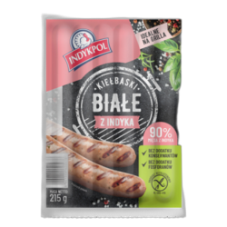 Kiełbaski białe z indyka 215 g Indykpol