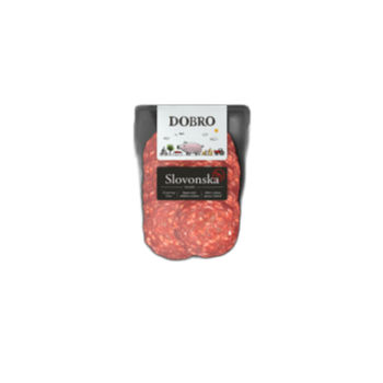 Salami slovonska plastry 80 g Dobro
