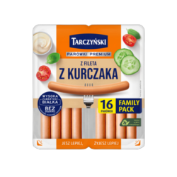 Parówki z Fileta z Kurczaka Family Pack 360g Tarczyński