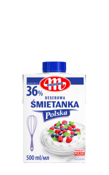 Mlekovita Śmietanka Polska UHT 36% tłuszczu 500ml