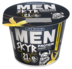 Bakoma MEN Protein Jogurt kremowy typu Skyr o smaku waniliowym 300g