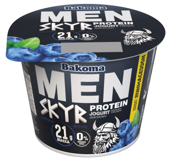 Bakoma MEN Protein Jogurt kremowy typu Skyr jagodowy 300g