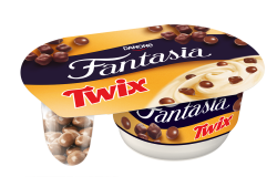 Danone Jogurt karmelowy z mini ciasteczkami Twix Mix 120g