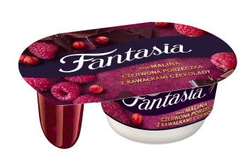 Fantasia Malina-czerwona porzeczka z kawałkami czekolady 116g