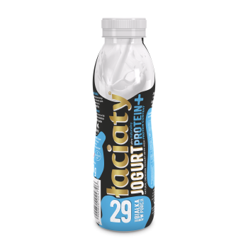 Jogurt Łaciaty pitny nat.protein plus butelka PET 360g SM MLEKPOL