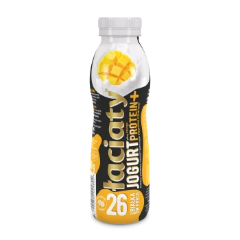 Jogurt Łaciaty pitny mango protein plus butelka PET 360g SM MLEKPOL