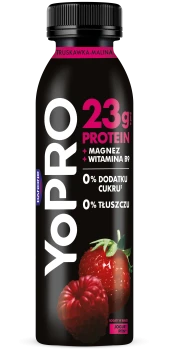 YoPRO Jogurt pitny o smaku truskawka-malina 270g