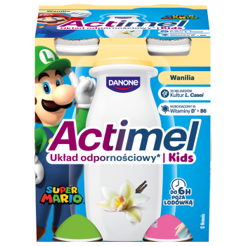 Actimel o smaku waniliowym 4 x 100g